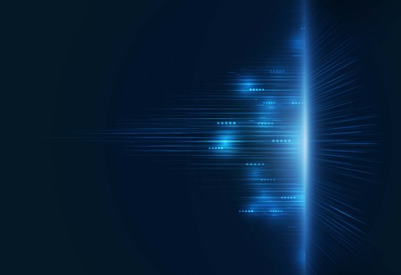 Security network background with sunrise. Vector illustration.