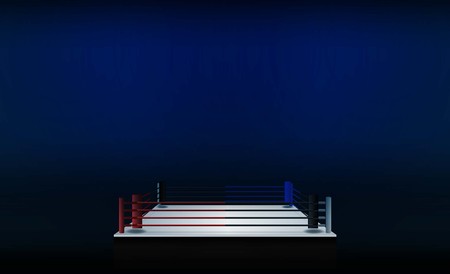 boxing ring arena vector design. Vector illuminationのイラスト素材