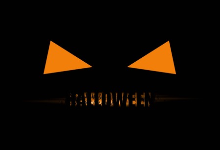Halloween pumpkin mask background. Vector illustrationのイラスト素材