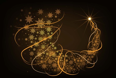 Happy new year gold color background. vector illustrationのイラスト素材