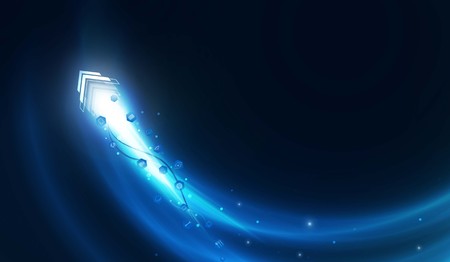 Abstract Arrow Light out technology background Hitech communication concept innovation background, vector illustrationのイラスト素材
