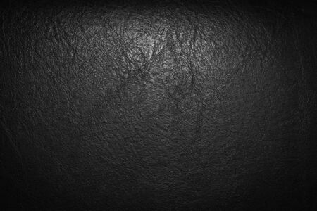 Black dark leather sofa texture backgroundの写真素材