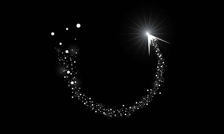 Round shiny Arrow frame background with light bursts vector design.のイラスト素材