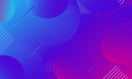 Abstract Purple mixed blue background Trendy gradient shapes composition vector designのイラスト素材