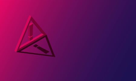 Caution sign isometric of corona virus warning vector designのイラスト素材