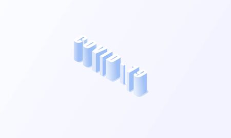 Covid 19 Virus test isometric background vector design.のイラスト素材