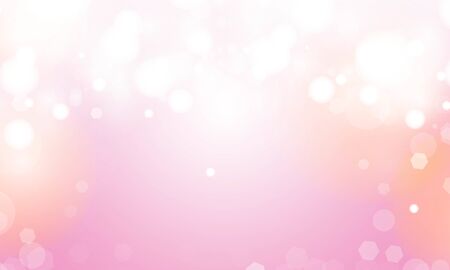 abstract pink background with blur bokeh light effect for wedding vector magic holiday poster design.のイラスト素材