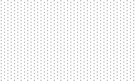 Seamless background pattern from geometric shapes. The pattern is evenly filled with black circles. white background vector designのイラスト素材