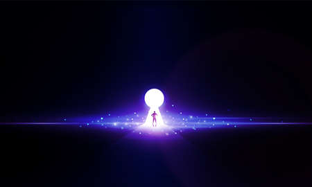 gradient ray burst style background vector designのイラスト素材