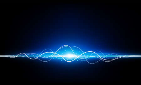 Abstract wave Futuristic blue infographics as head-up display. Use it as template for your vector designのイラスト素材