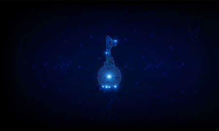 Abstract Key Light out technology and Question mark background Hitech communication concept innovation background,  vector designのイラスト素材