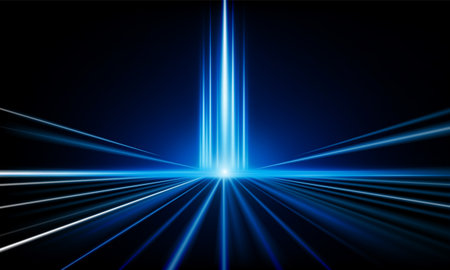 Abstract speed Light out technology background Hitech communication concept innovation background,  vector designのイラスト素材