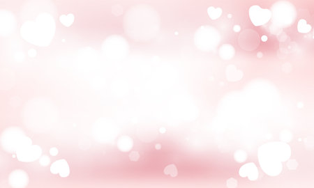 Happy Valentine's day card hearts vector backgroundのイラスト素材