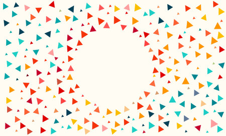 Abstract triangle colorful mnimalistic design background vector design.