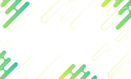 Abstract liquid shape Beautiful green template banner with gradient color dot technology background Design with vector designのイラスト素材