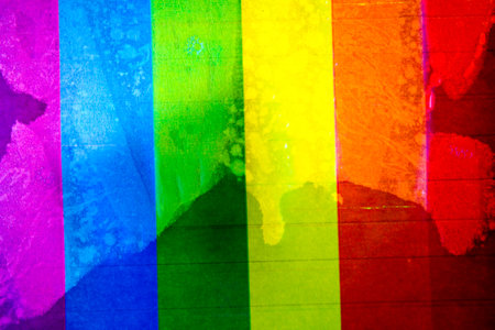 abstract LGBT flag as a symbol of equality and unityの写真素材