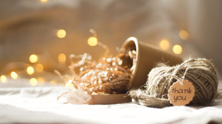 home decorations for Christmas and new yearの写真素材