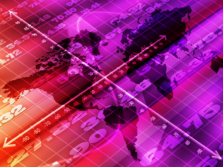 curve intersects the graph through the entire imageの写真素材