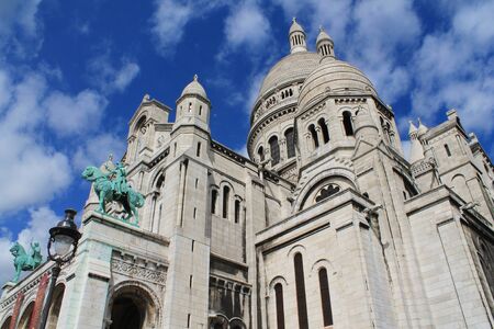 The Basilica of the Sacred Heart of Parisの写真素材