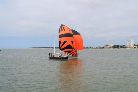 Sail boat in La Rochelle, Franceの写真素材