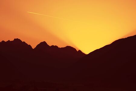 Alpine Sunrise, Austria - Tyrolの写真素材