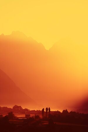 Alpine Sunrise, Austria - Tyrolの写真素材