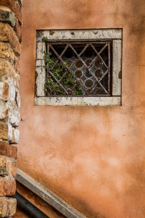 The picturesque island of Murano, famous for its glass production in the Venetian Lagoon off the coast of Italyの写真素材