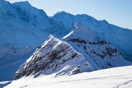 Free ski terrain, Alps in Flaine area, Grand Massif, France