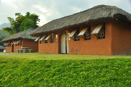 Chinese home style among natureのeditorial素材