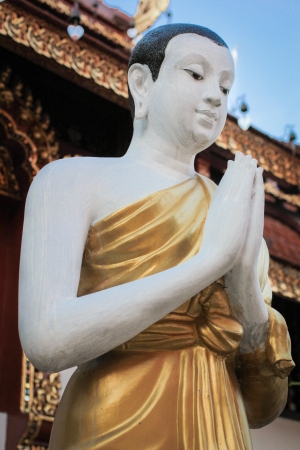 Buddha, Wat Pha Sing, Chiangrai Thailandの写真素材
