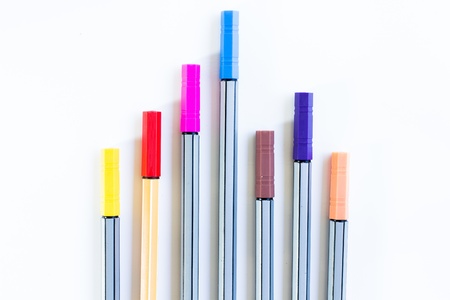 Colorful markers pens