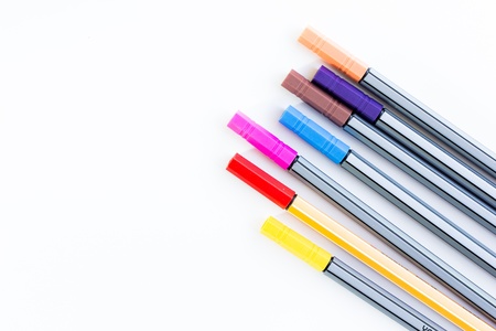Colorful markers pens