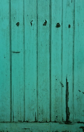 An old wood door at the house in Bangkok, Thailandの写真素材