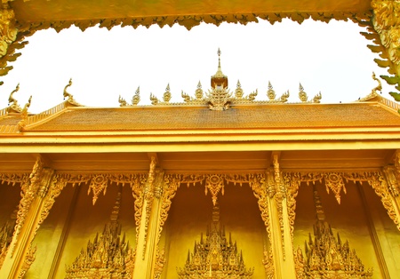 The church at Pak Nam temple in Chachoengsao, Thailandの写真素材