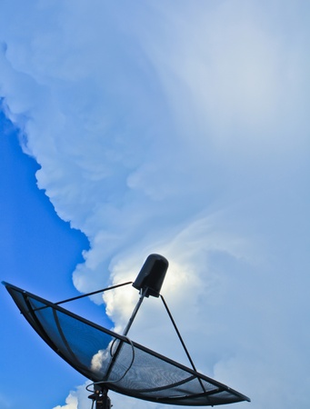 Satellite dish in bangkok thailandの写真素材
