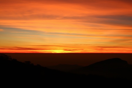 Sunset landscaped thailandの写真素材