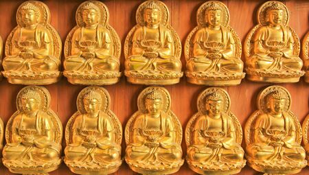 Buddha temple in nonthaburi thailand
