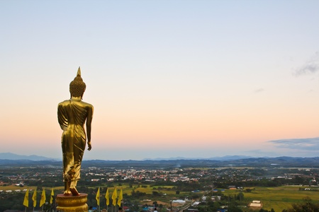 Buddha statue atPhutthamonthon park in Nakhon Pathom Province of Thailandの写真素材
