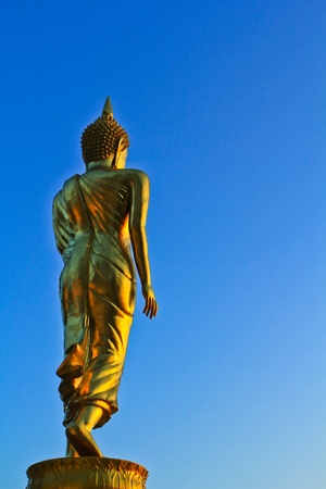 Buddha statue atPhutthamonthon park in Nakhon Pathom Province of Thailandの写真素材