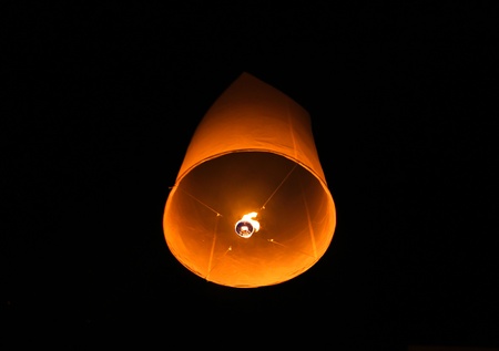 Yeepeng festival at the North of Thailandの写真素材