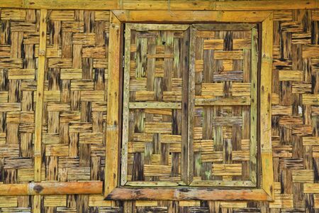 Bamboo windowの写真素材