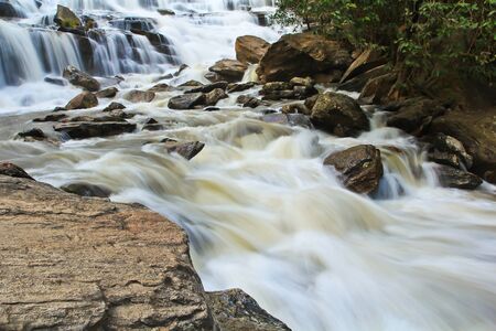 Waterfall at the north of Thailandの写真素材