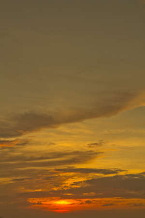 Sunset at the beach in Thailandの写真素材