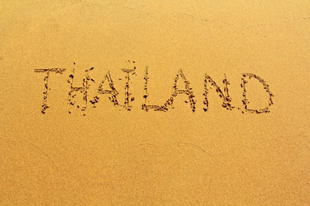 Thailand on the sandの写真素材