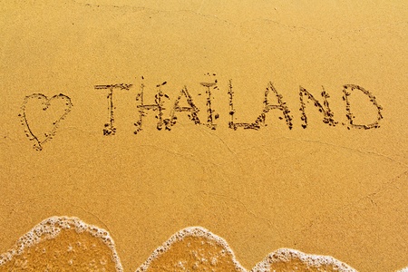 Thailand on the sandの写真素材