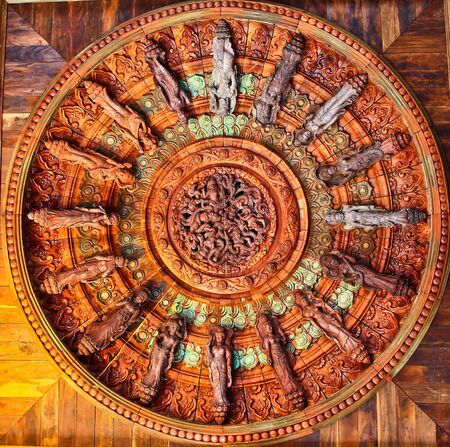 Sanctuary of Truth at Pattaya in Thailandの写真素材