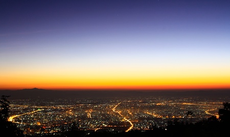 city chiangmai in thailandの写真素材