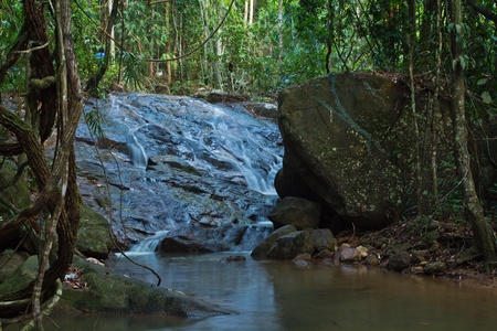 waterfall in the forest in thailand