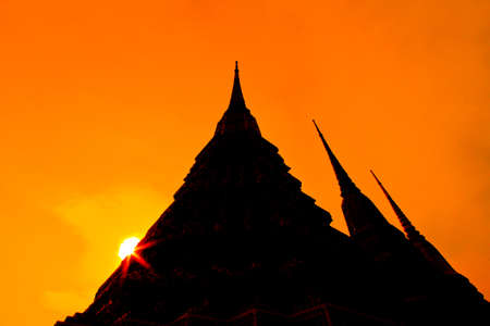 temple wat po thai  in bangkok thailandの写真素材