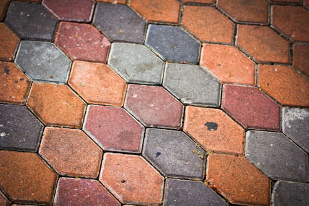 Brick flooring background の写真素材
